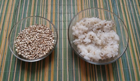 Kaše Congee se slzovkou